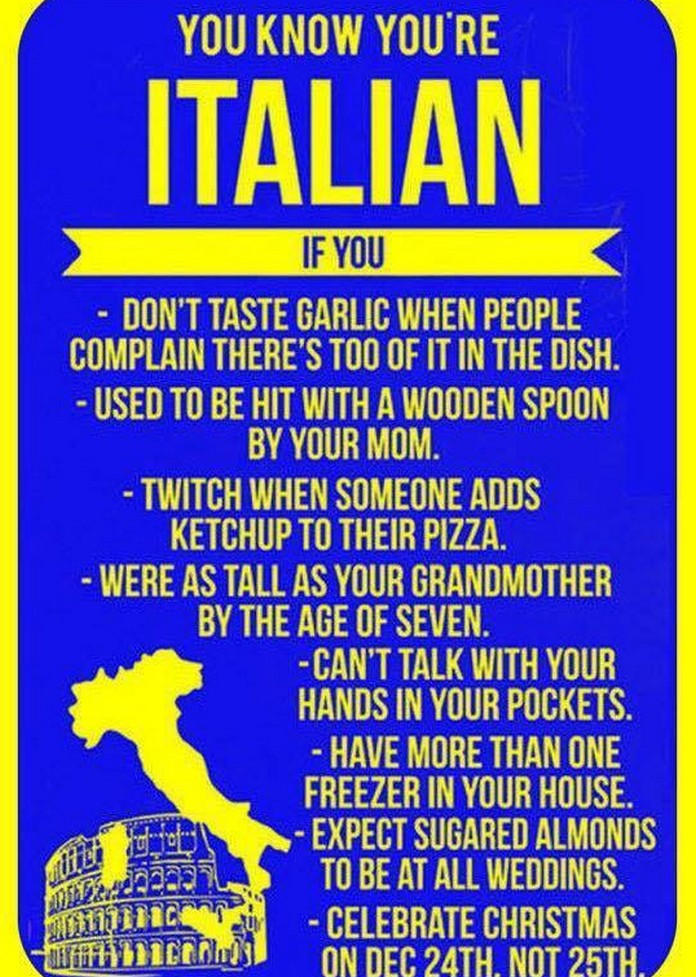You Know you’re ITALIAN when you…
