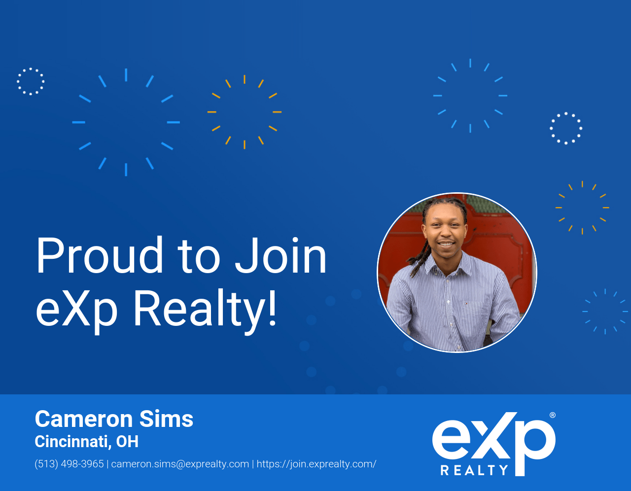 Cameron Sims Joined eXp Realty! Explode Your Career