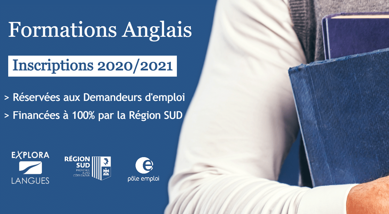 Formations Anglais demandeurs d’emploi Calendrier 2020/2021 Explora