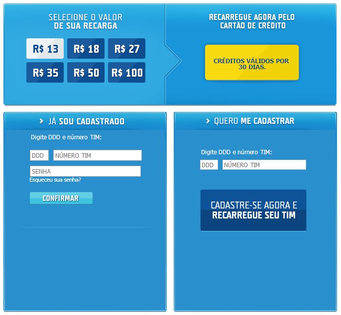 Como recarregar celular da TIM pela Explorando