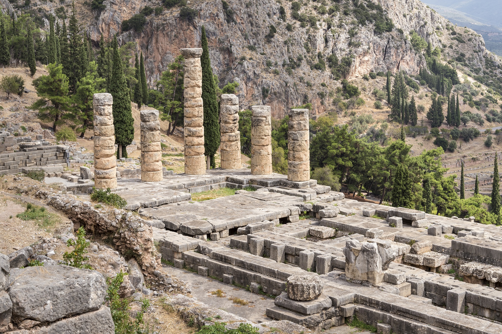to Delphi, antiquity’s center of the Earth! Explore Greece