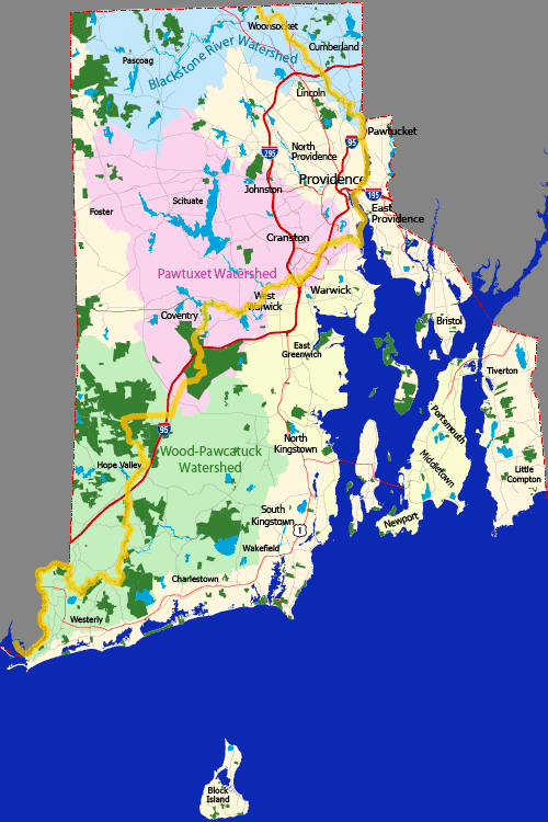 Ri North South Trail Map Cross State Paddle Rhode Island Blueways