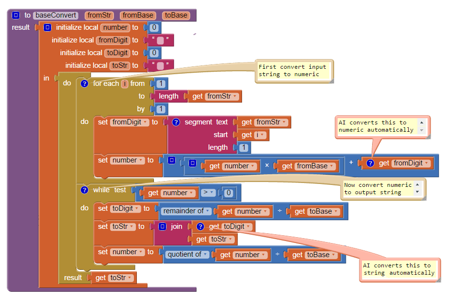Decimal/Binary Conversion of Integers in App Inventor Exploring Binary