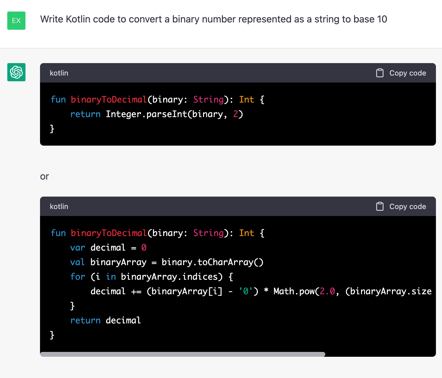 ChatGPT Writes Decent Code For Binary to Decimal Conversion Exploring