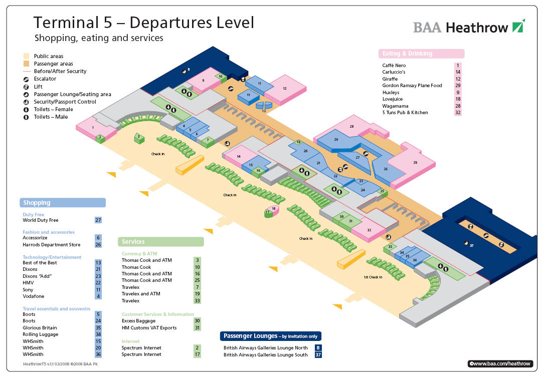 New Terminal at Heathrow Airport (T5), London Exploring Monkey