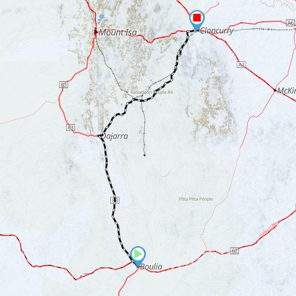 Boulia to Cloncurry QLD
