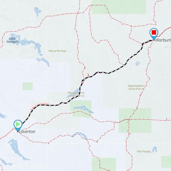 Laverton to Warburton WA