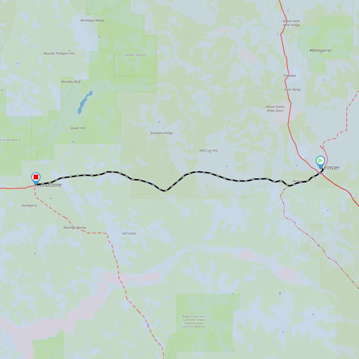 Leinster to Sandstone (Agnew Sandstone Road) WA