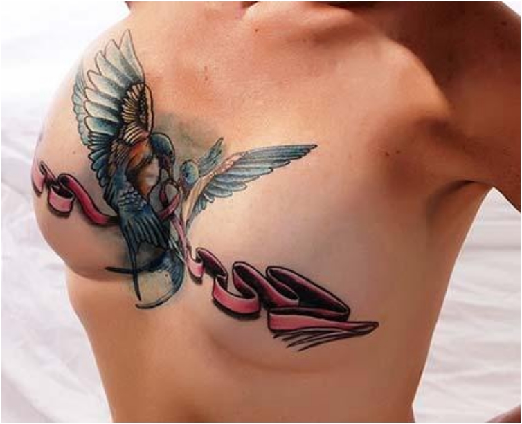 21 Tattoos That Cover The Scars From Surviving Breast Cancer