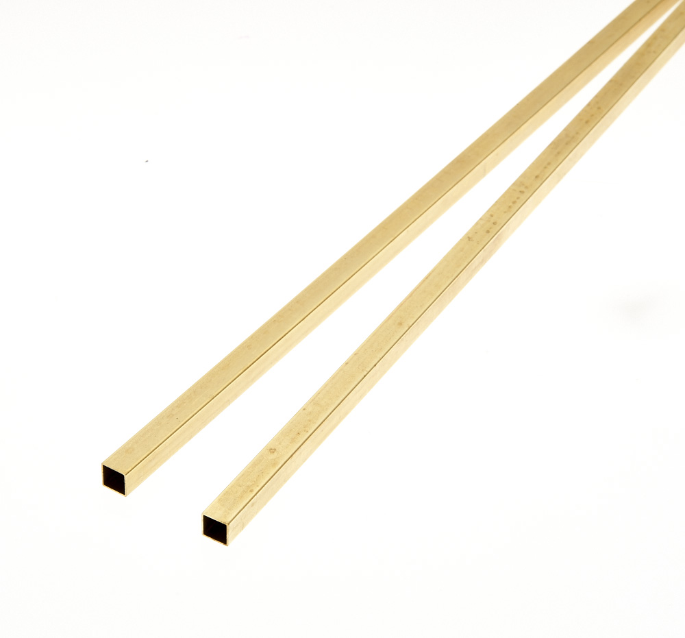 SB1M Albion Alloys 3.96mm Square Brass Tube