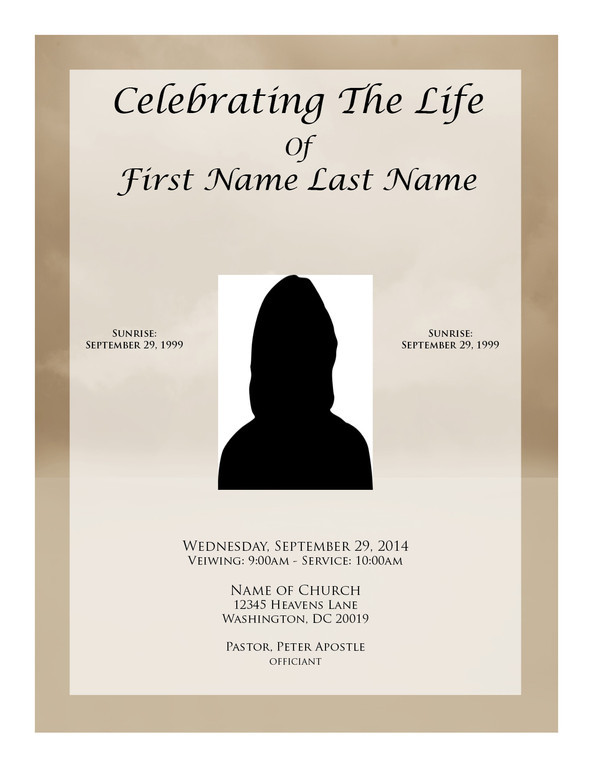 Funeral Program, funeral program templates, free funeral template
