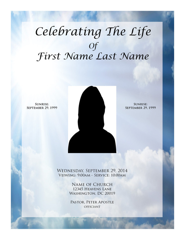 Funeral Program, funeral program templates, free funeral template
