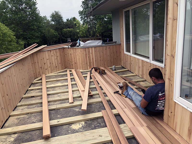 Balcony Decks Installed Upper Level House Decks Second Storey Deck