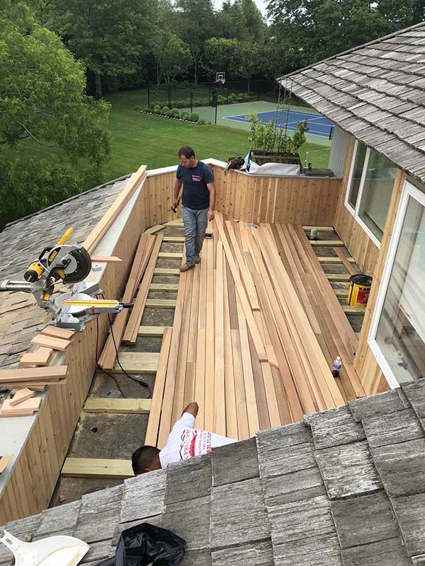Flat Roof Decks LI Roof Deck Contractors Suffolk Roof Top Decks