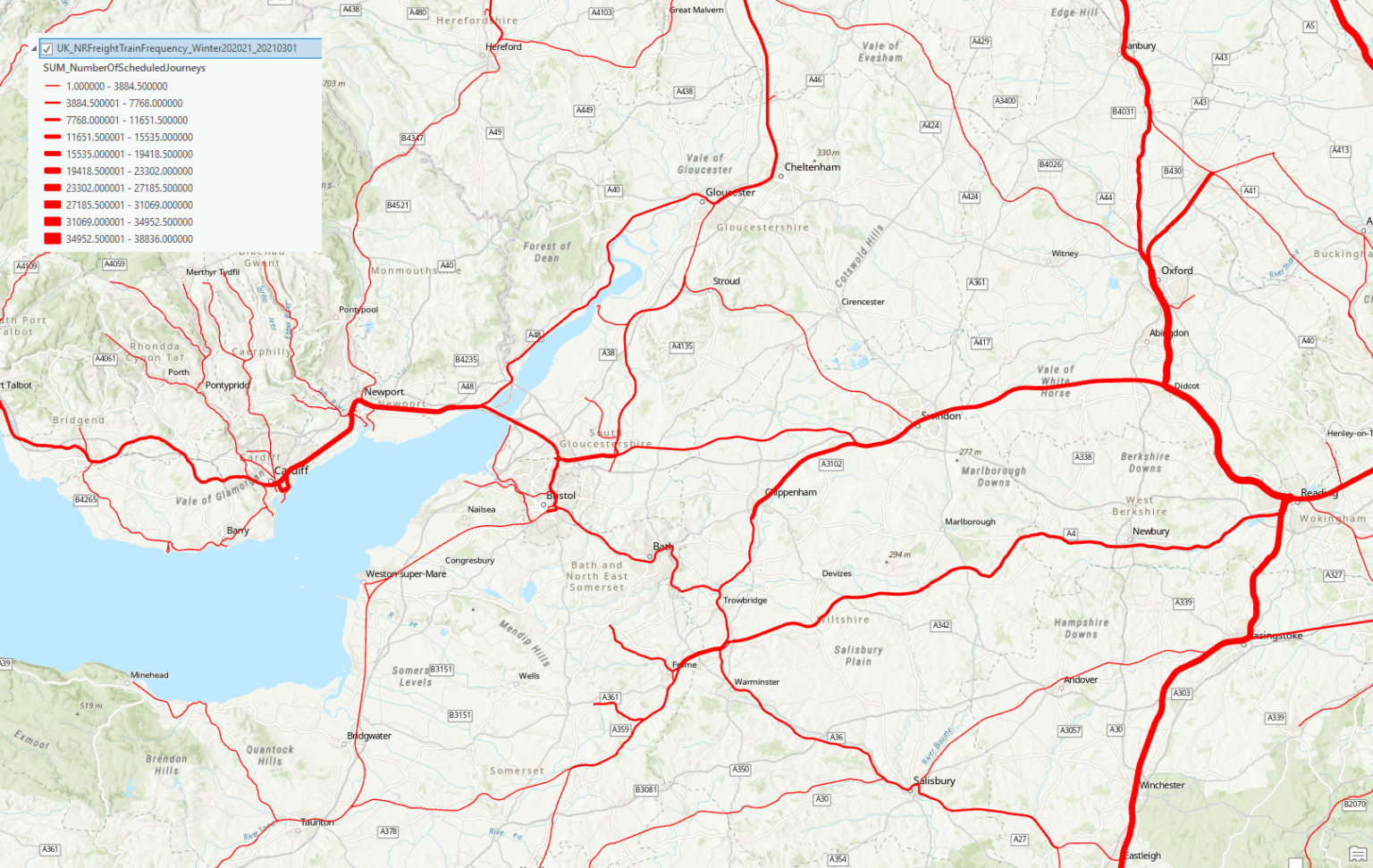 Mapping Rail Freight Routes Exprodat