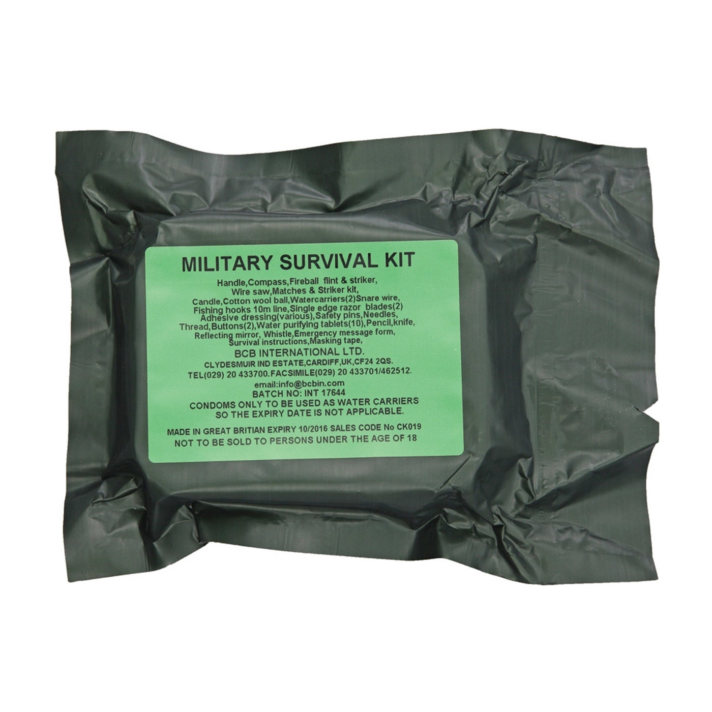 EXTAC AUSTRALIA BCB International Military Survival Kit