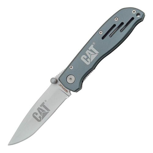 EXTAC AUSTRALIA Caterpillar CAT46 Linerlock Folding Knife (Grey)