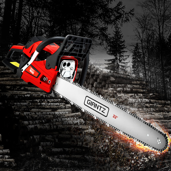 Giantz Chainsaw 58cc Petrol Commercial Pruning Chain Saw EStart 22