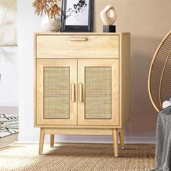 Sideboard Buffet Rattan Furniture Cupboard Hallway Table Wood Afterpay zipPay zipMoney