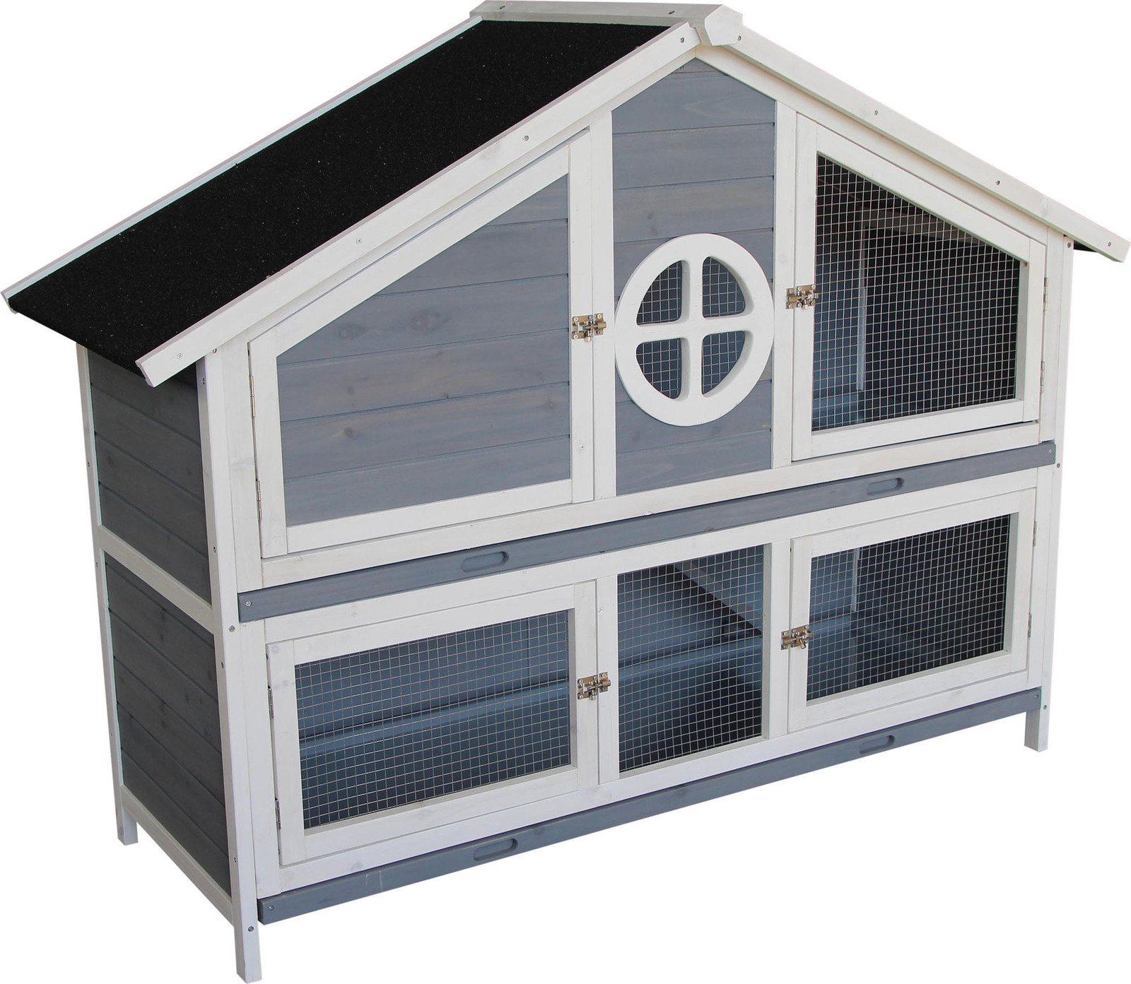 Cottage Style 2 Storey Rabbit Hutch 144*57.5*110 Austwide Consumer