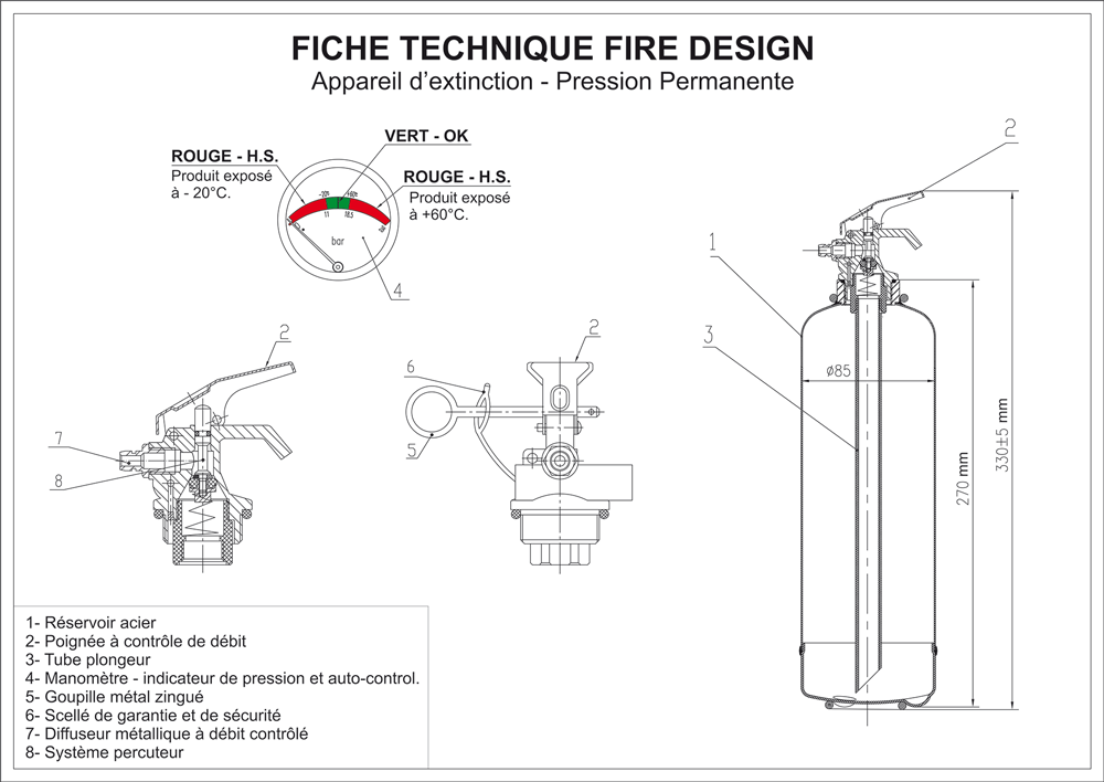 Acheter Un Extincteur Luxe Cuvee Champenoise Chrome