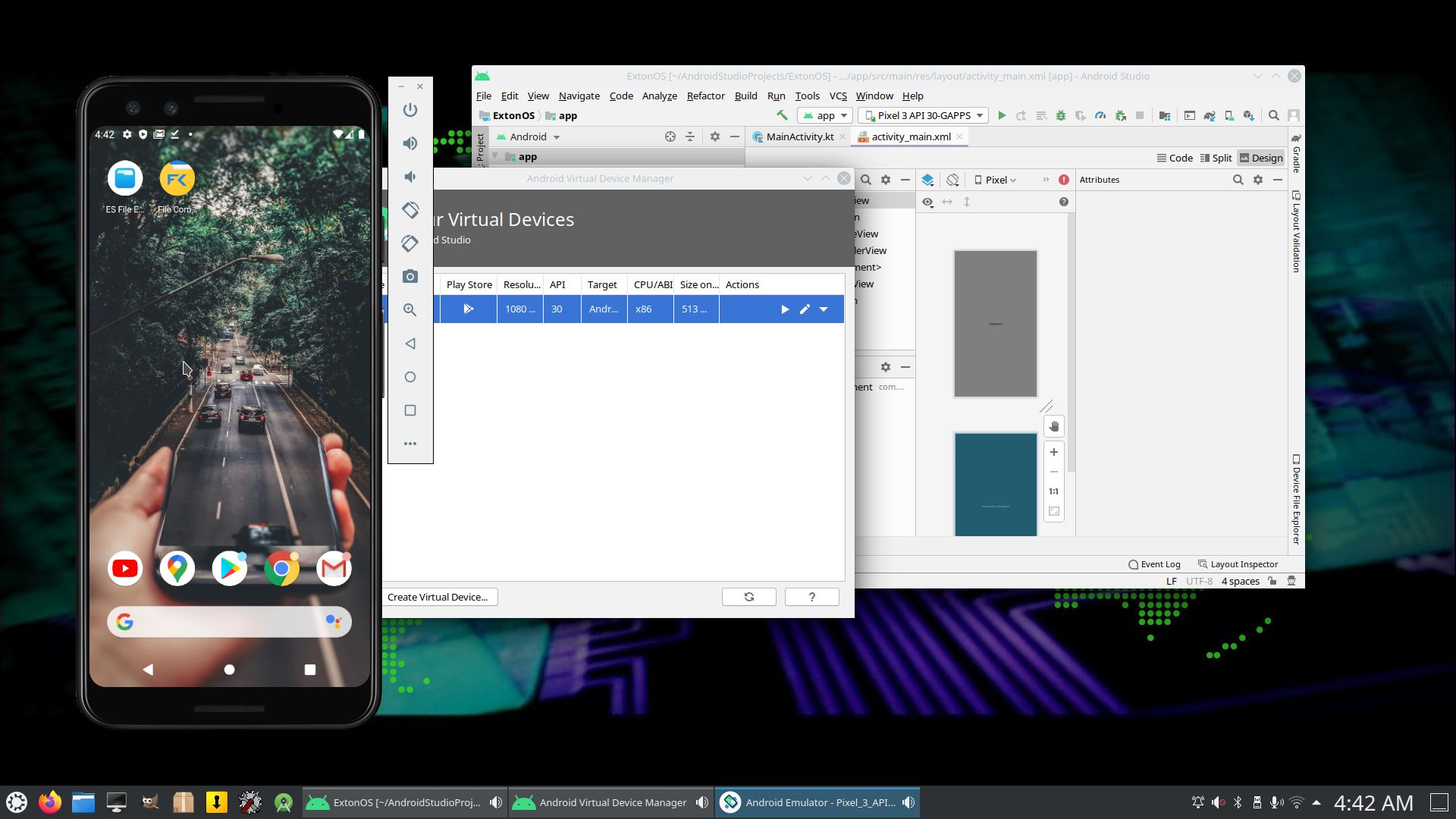 ExtonOS 64 bit based on Ubuntu 20.04.2 LTS with KDE Plasma