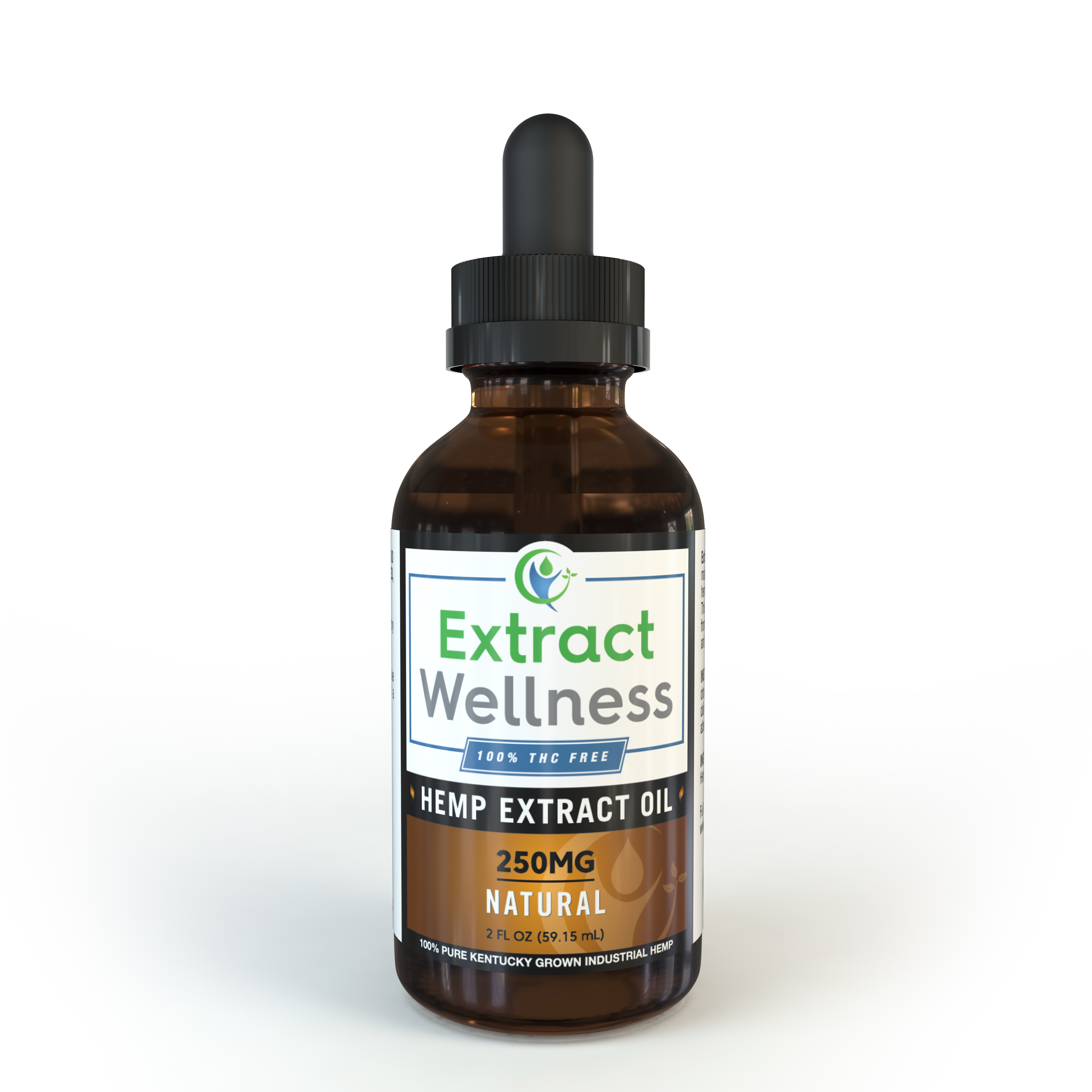 Extract Wellness 100 THC Free Hemp Oil Natural