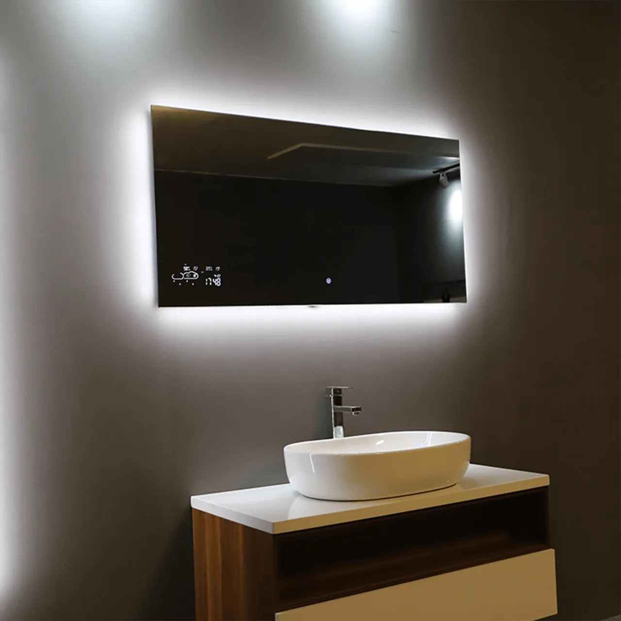 Byecold 500 Watt Slimme Spiegel Wifi Met Led Verlichting 60 X 120 Cm