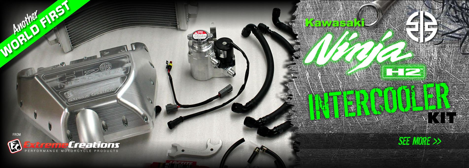 Performance Motorcycle Accessories, Ninja H2 intercooler kit, MTFZ