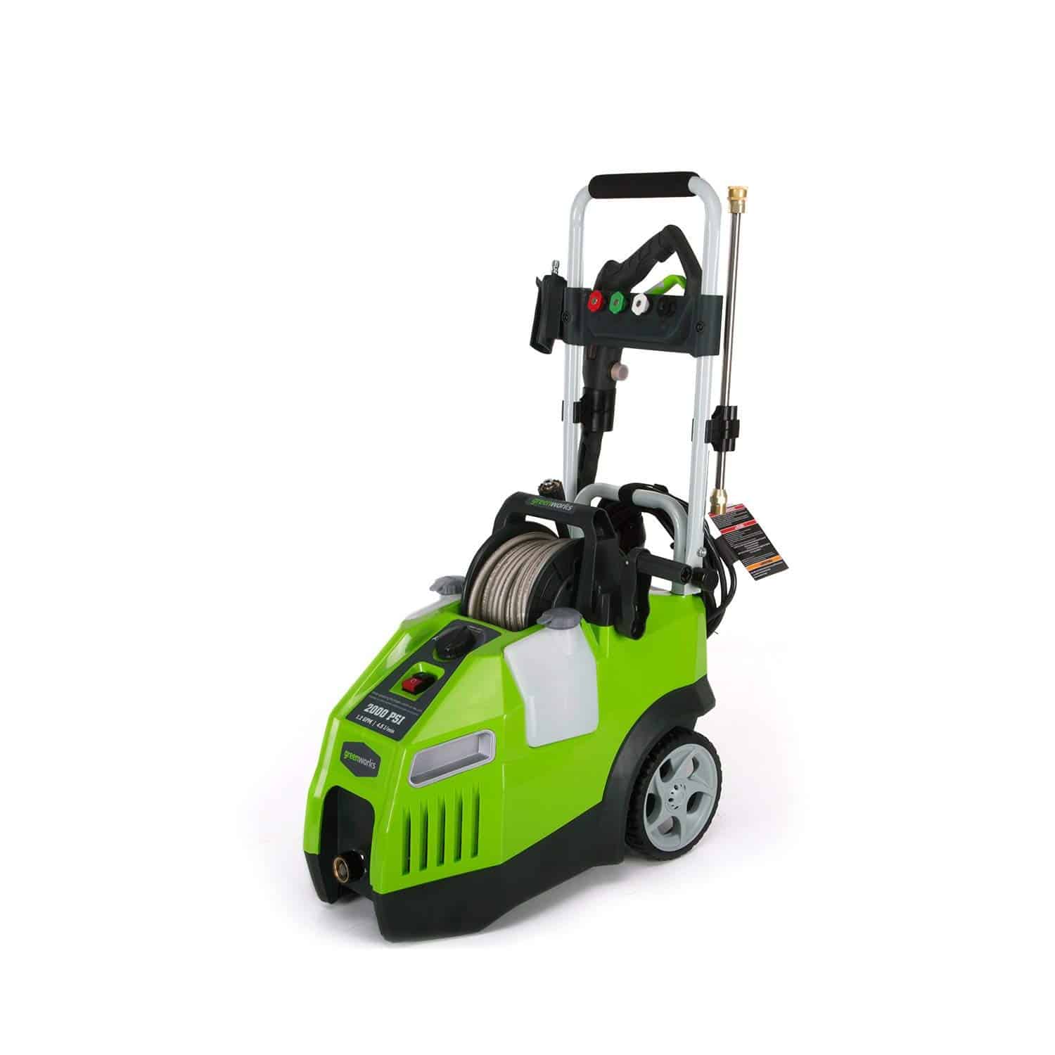 GreenWorks 2000 PSI 13 Amp 1.2 GPM Horizontal Electric Pressure Washer
