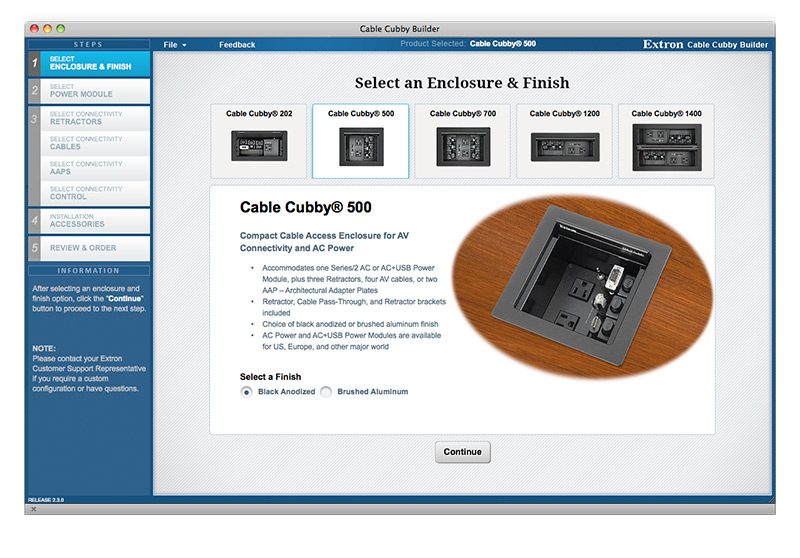 Retractor Series/2 Retractors with Speed Control for Cable Cubby