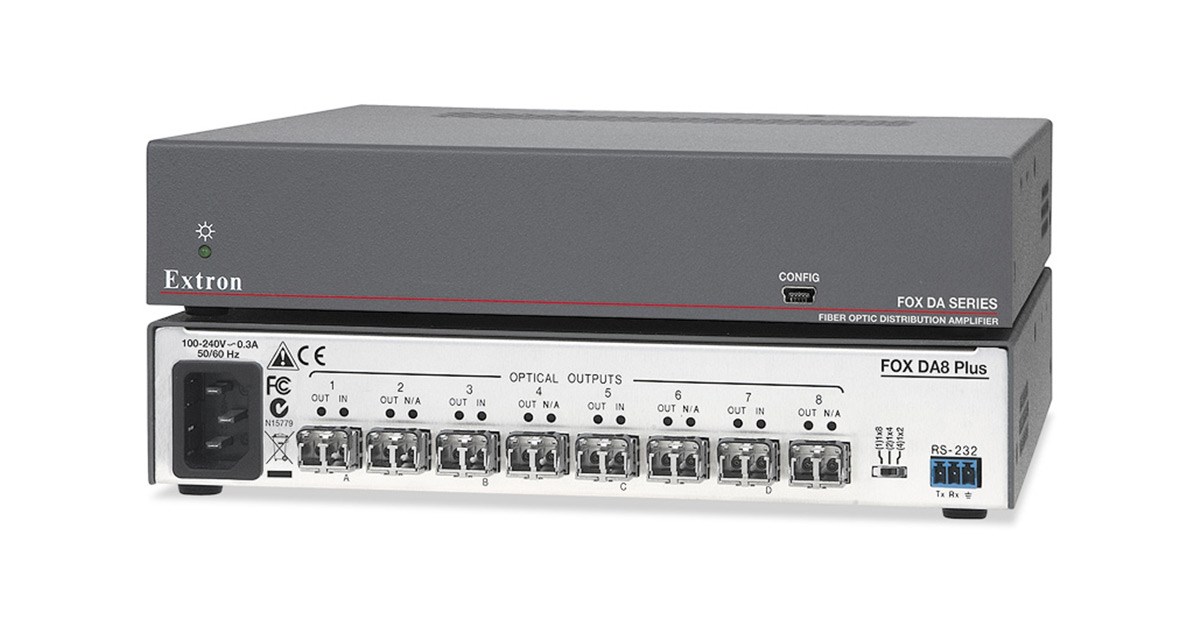Fiber Optic Distribution Amplifiers Extron