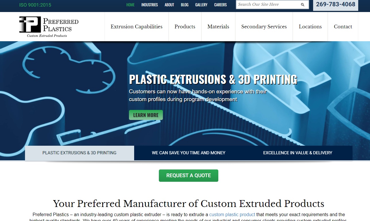Preferred Plastics, Inc. Extruded Plastic