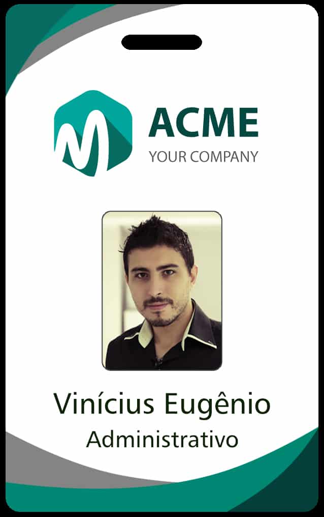 Modelo de Crachá para Download (Grátis) Exxpress Identificações