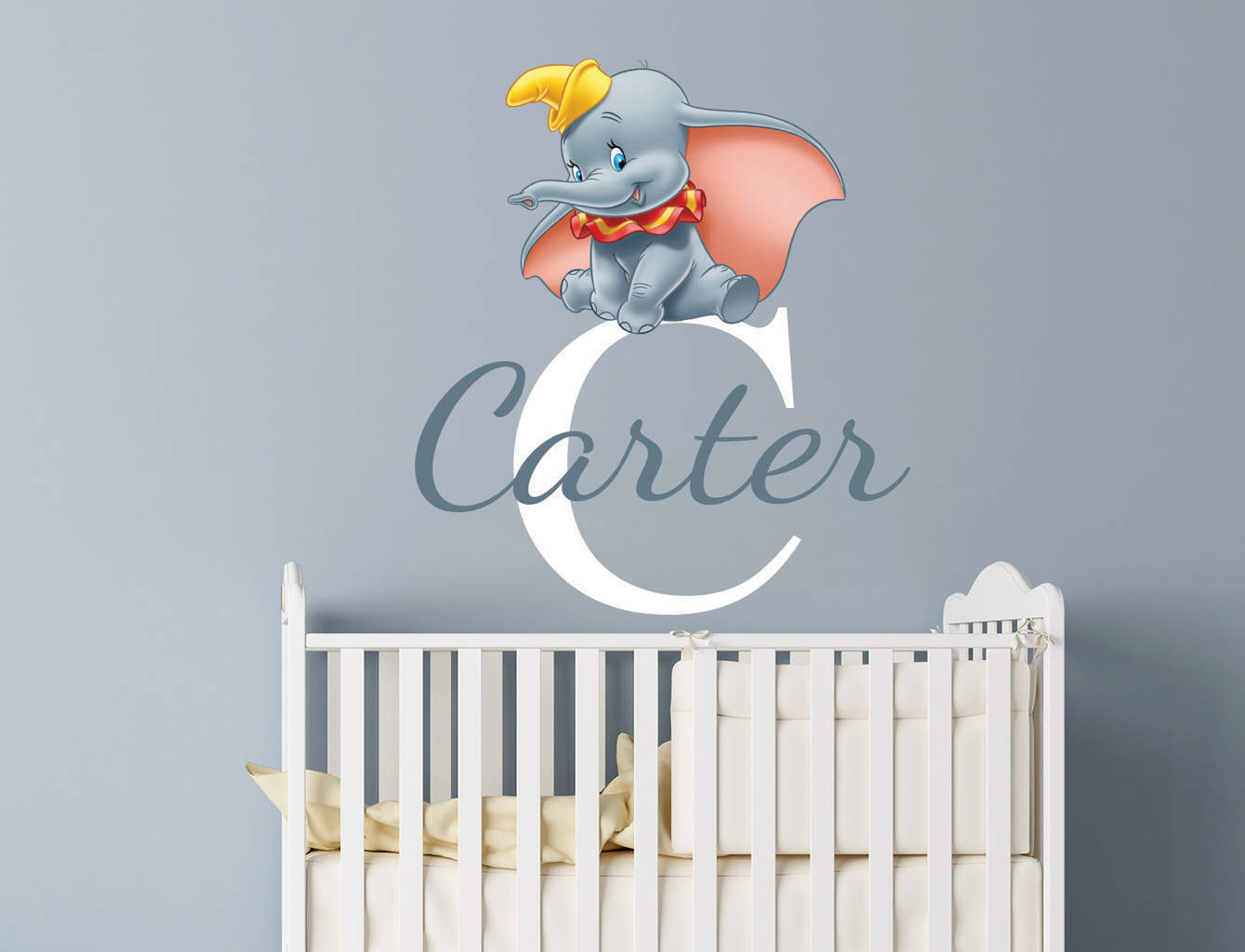 Personalised Dumbo name wall decal sticker