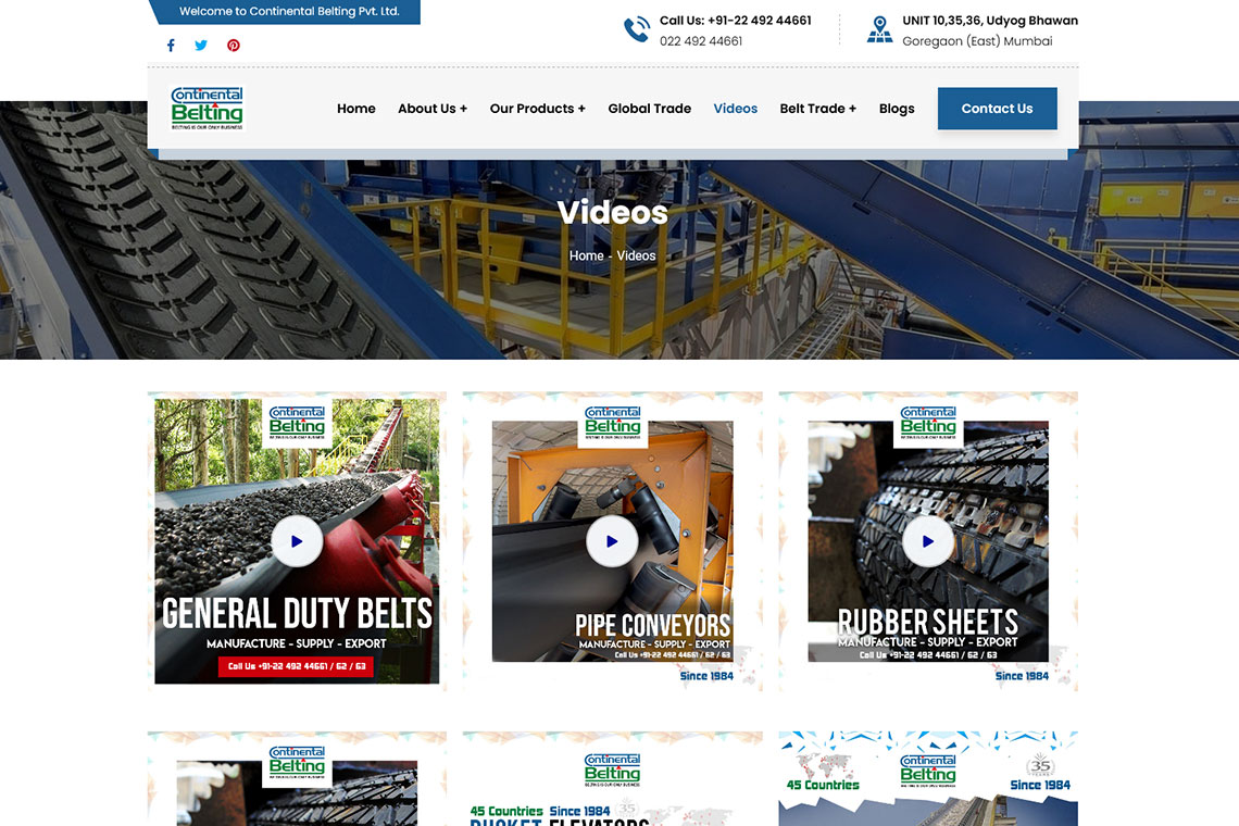 Continental Belting Pvt. Ltd. SEO India