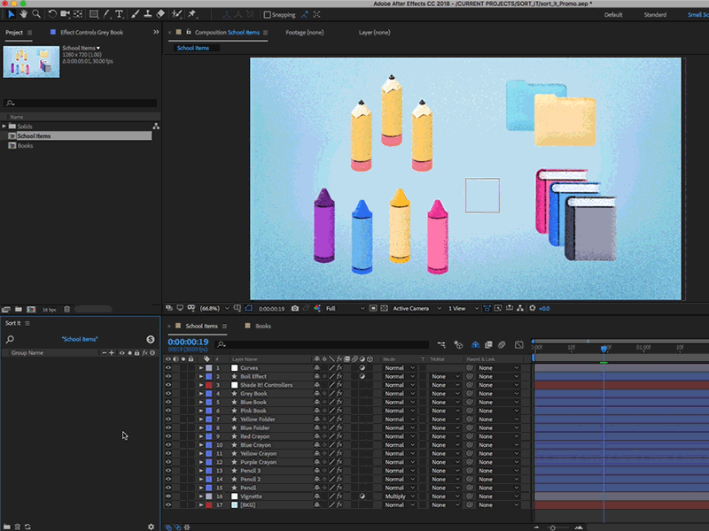 Sort It v1.1.1 for After Effects[eyedesyn][Plugins] GraphixTree