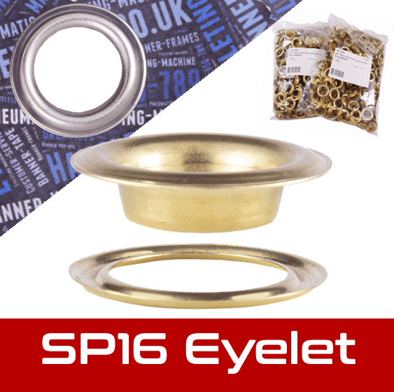 Selfpiercing Banner Eyelets 16mm Hole Hanolex