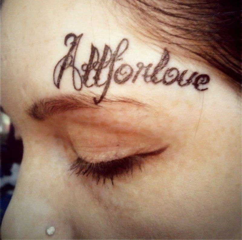 Above eyebrow tattoo is the weirdest tattoo trend which celebrities