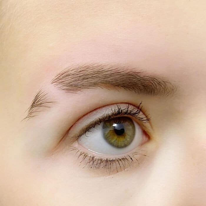 How do you hide eyebrow slits?