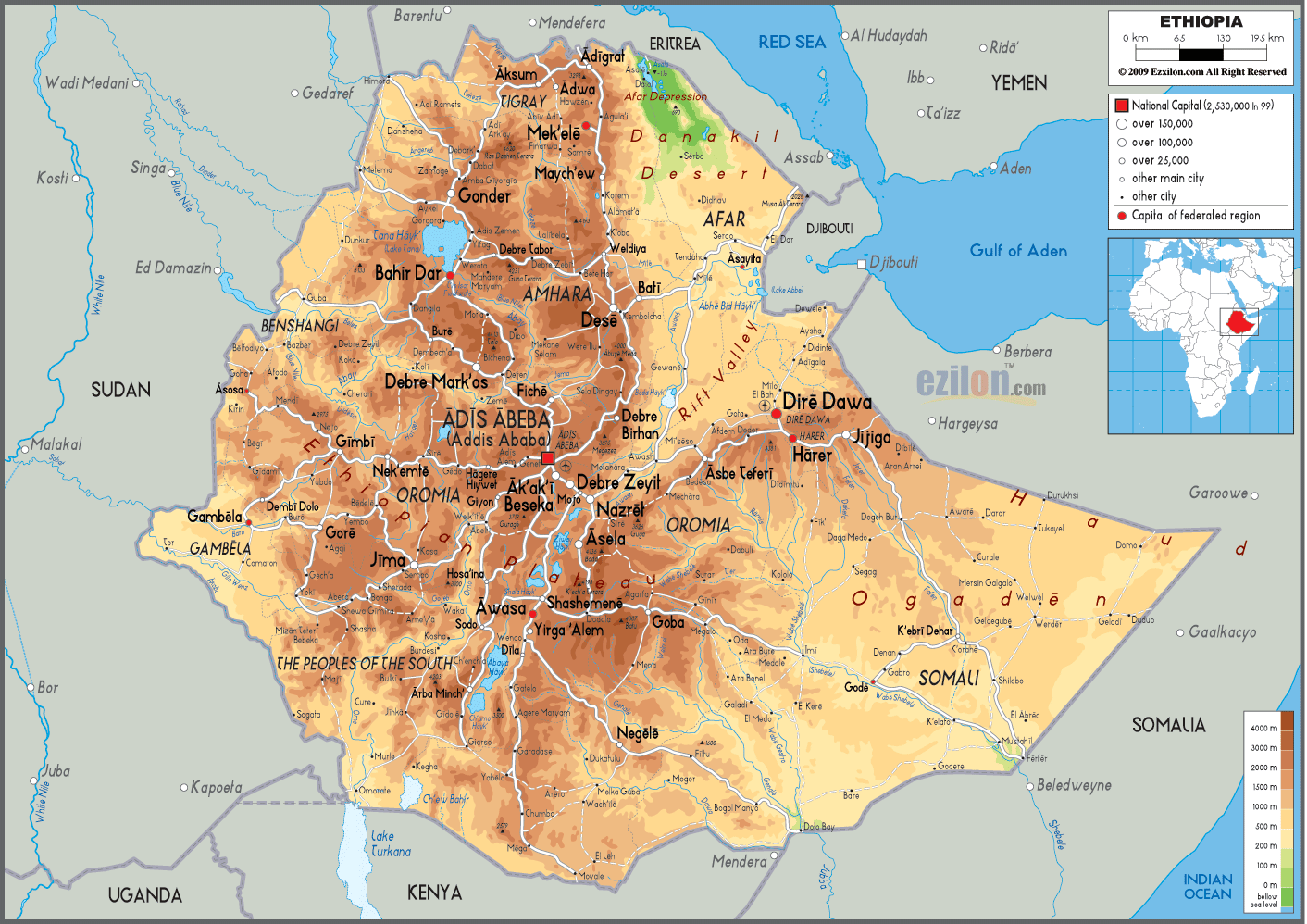 Karta Över Etiopien Maps The Society for the Conservation of the Ethiopian Cultural Heritage