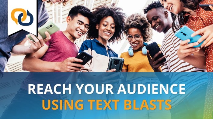 Text blast software