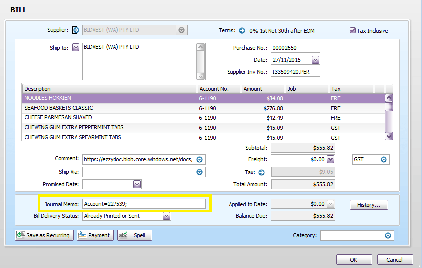06. Job & Category Tracking for MYOB EzzyBills
