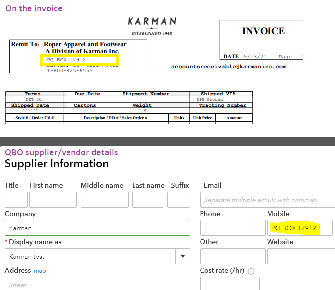 Q56 How to match the correct suppliers in QuickBooks? EzzyBills