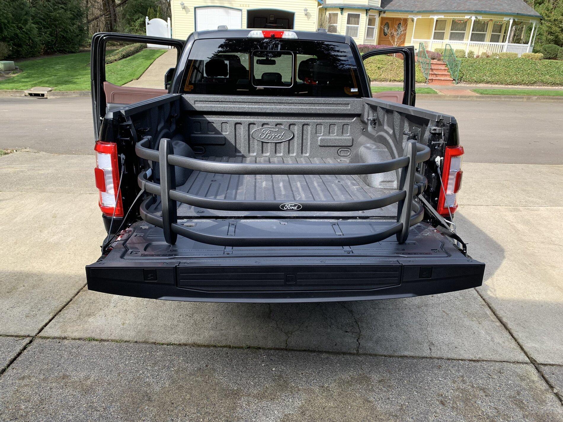 Ford Branded Amp Research Bed Extender installed | Ford Lightning Forum