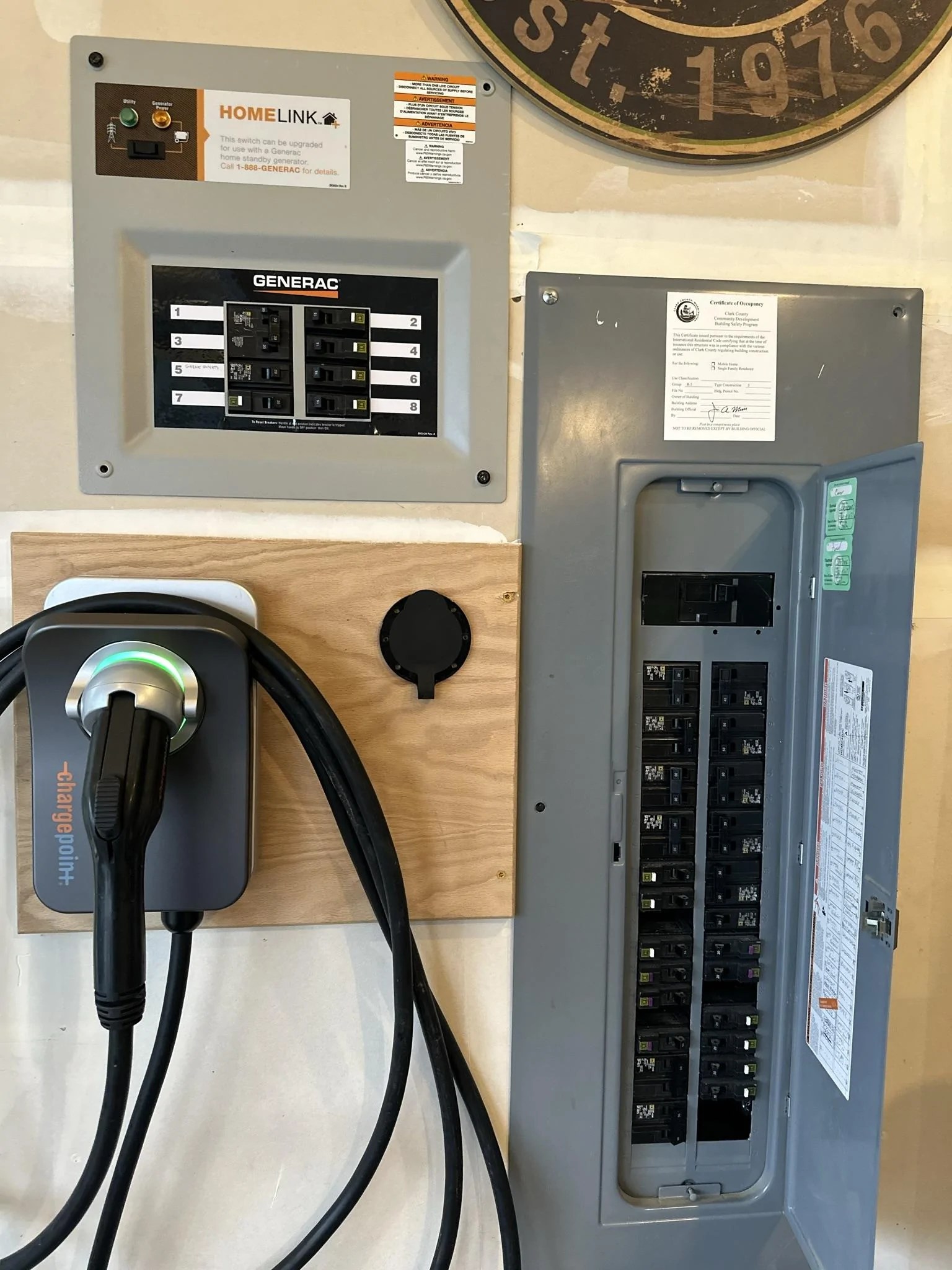 Generac 6852 Transfer Switch installed (to power my house from the Pro