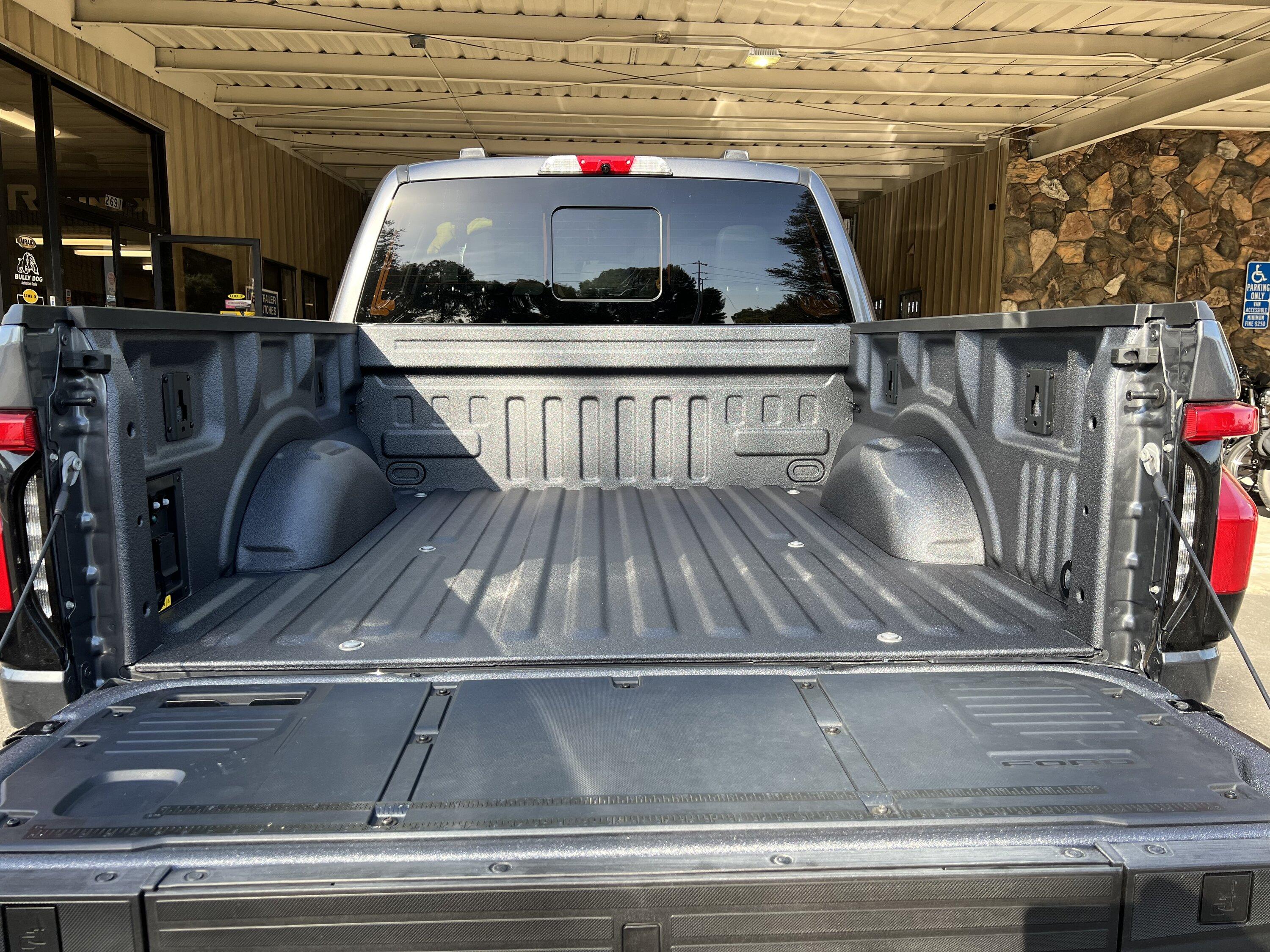 Line X Spray Bedliner Color Match to Carbonized Gray Ford Lightning