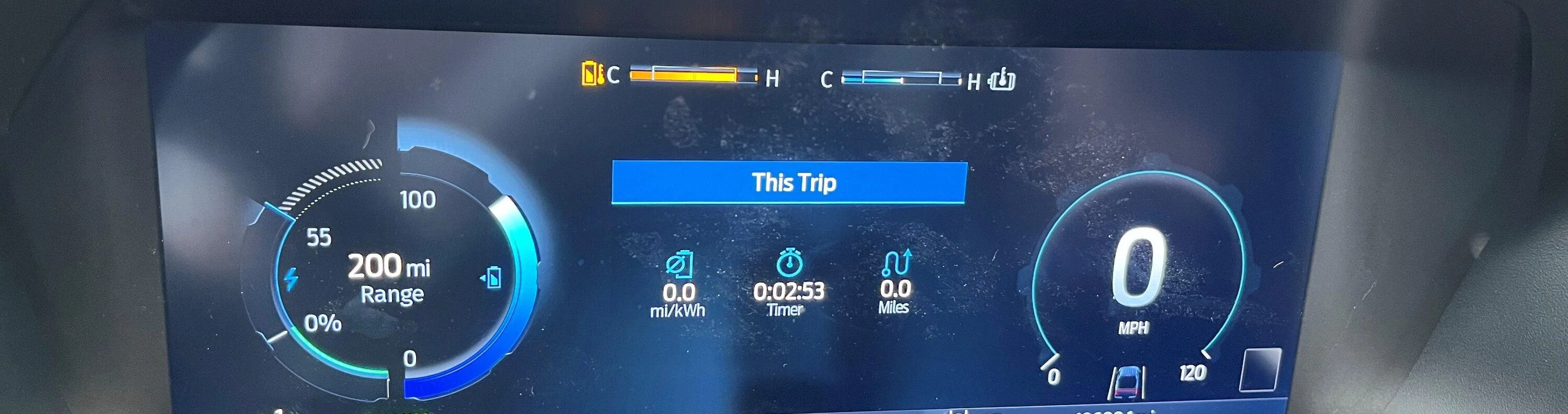 Battery and Motor Temperature Dashboard Display Always at Midpoint