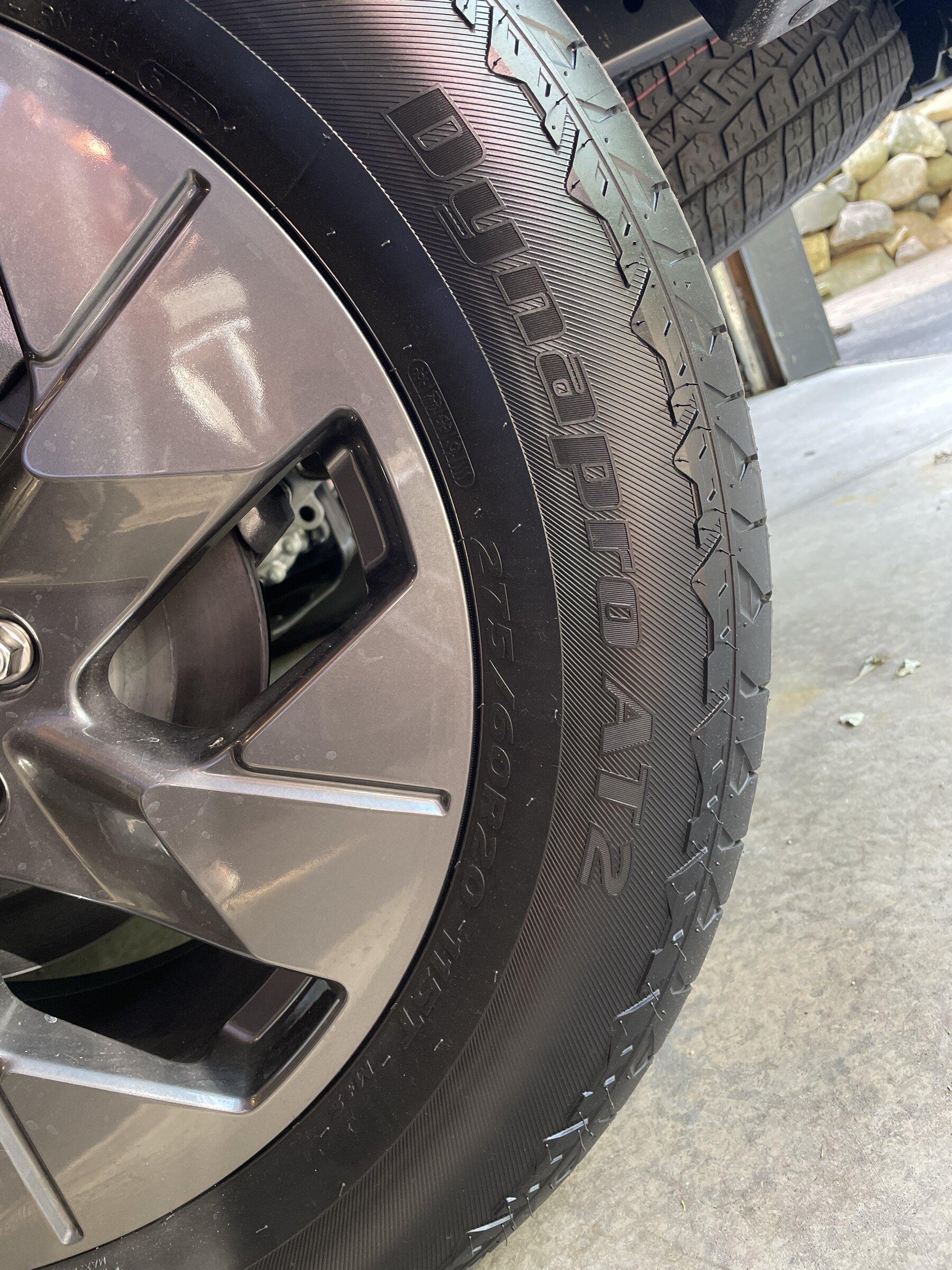 Lightning AT tire info Hankook Dynapro AT2 Ford Lightning Forum For F150 Lightning EV