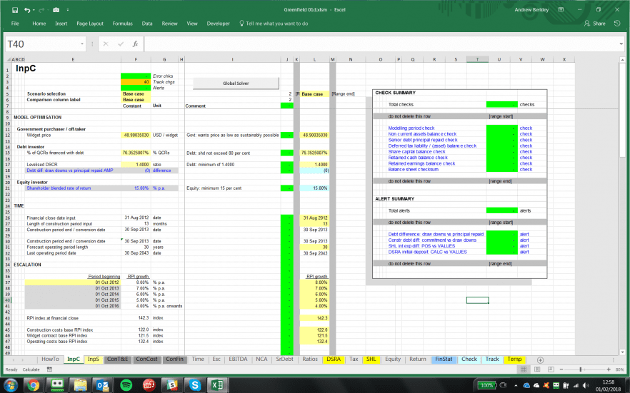 Using the excel camera function to monitor your excel spreadsheet F1F9